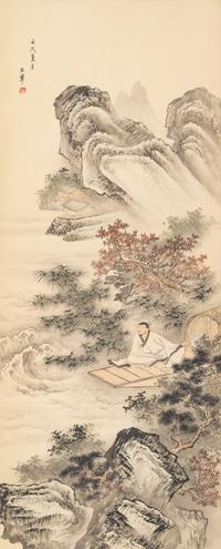 Two Chinese Paintings and One Print