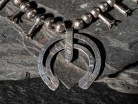 Navajo Child's Squash Blossom Necklace