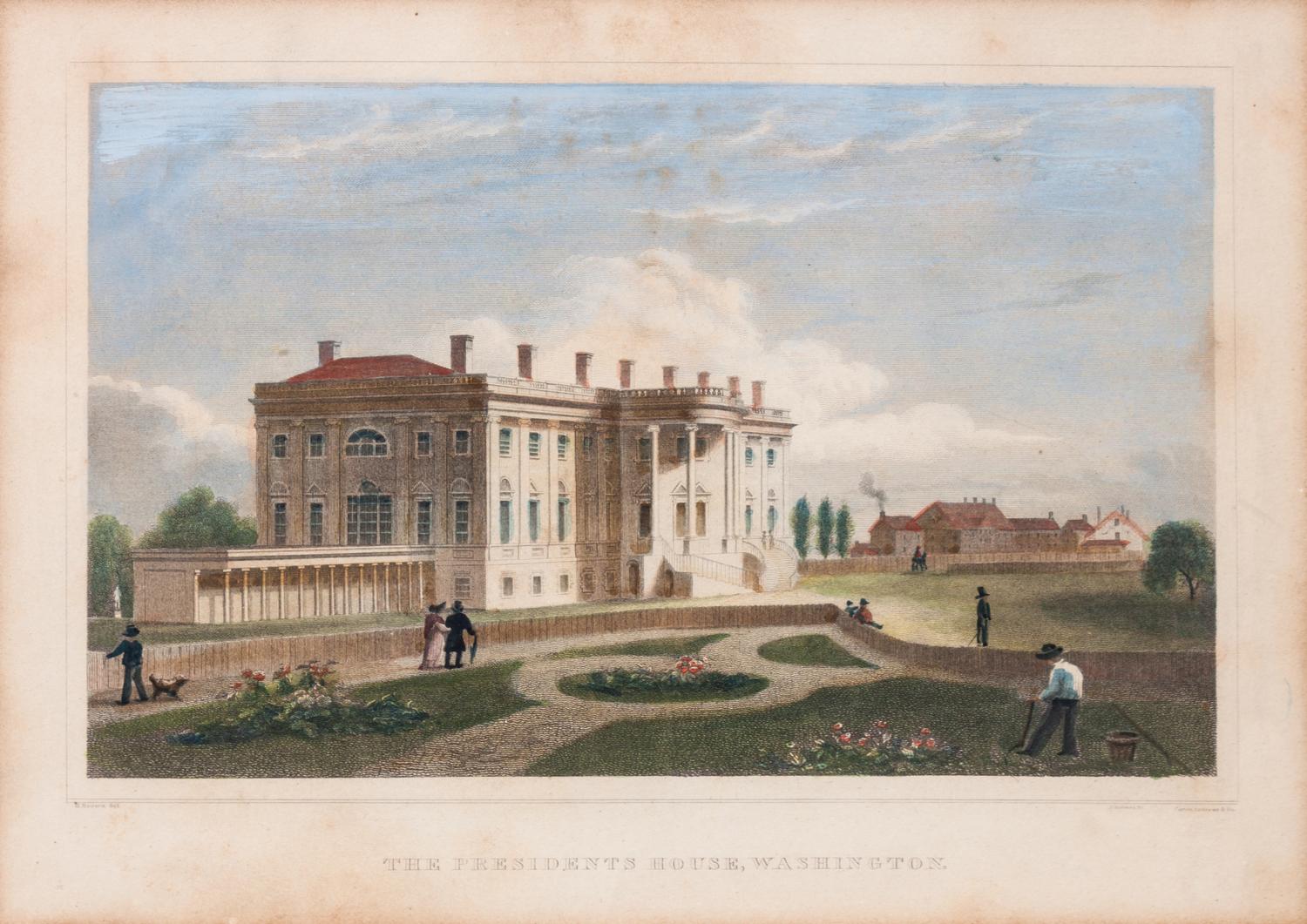 A Hand-Colored Steel Plate Engraving Height 6 3/4 x width 9 1/2 inches. — 19TH CENTURY