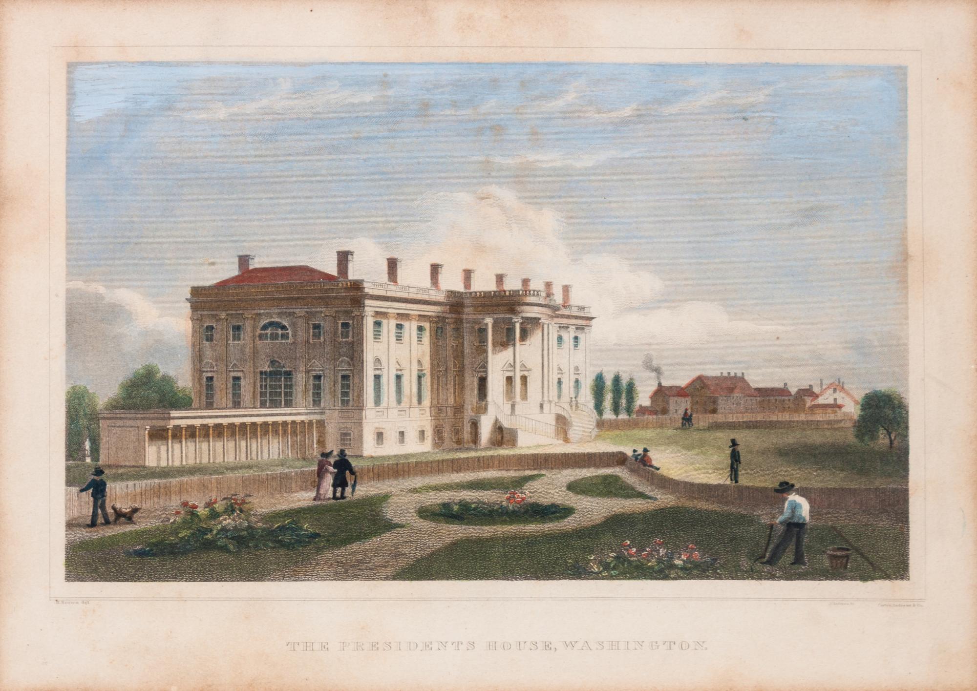 A Hand-Colored Steel Plate Engraving Height 6 3/4 x width 9 1/2 inches. — 19TH CENTURY