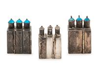 Six Chinese Metal Snuff Bottles