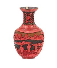 A Ticai Lacquer Vase Height 9 inches. — EARLY 19TH CENTURY
