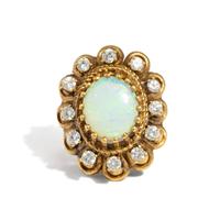 OPAL AND DIAMOND RING