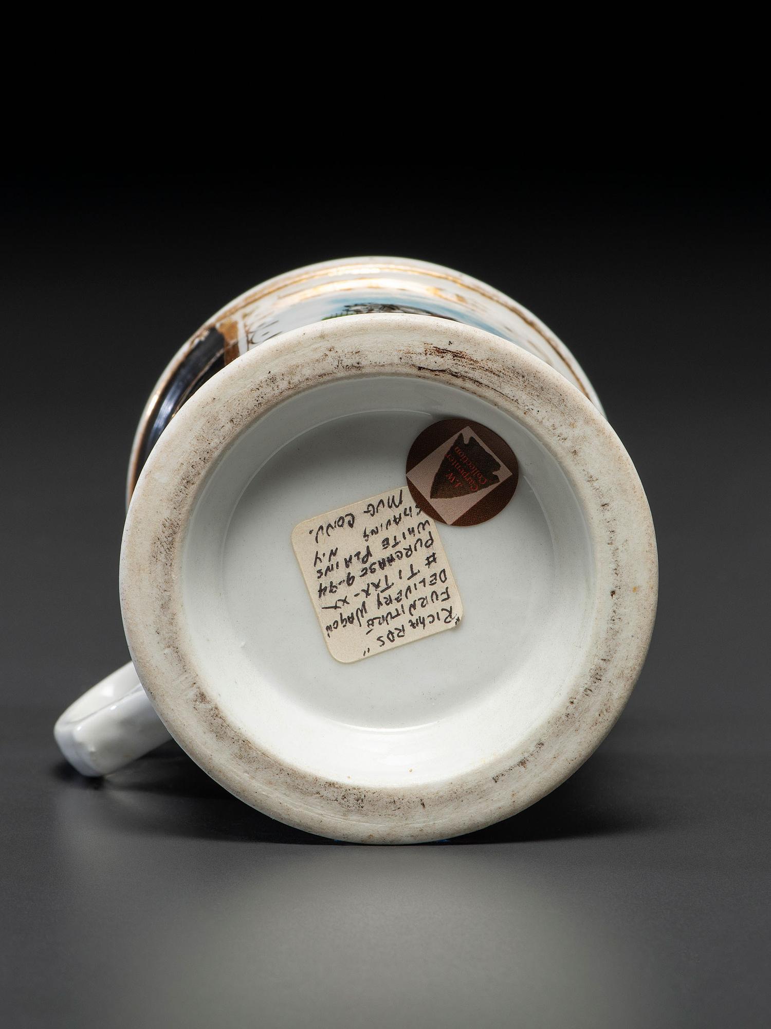 A Furniture Deliveryman's Porcelain Occupational Shaving Mug