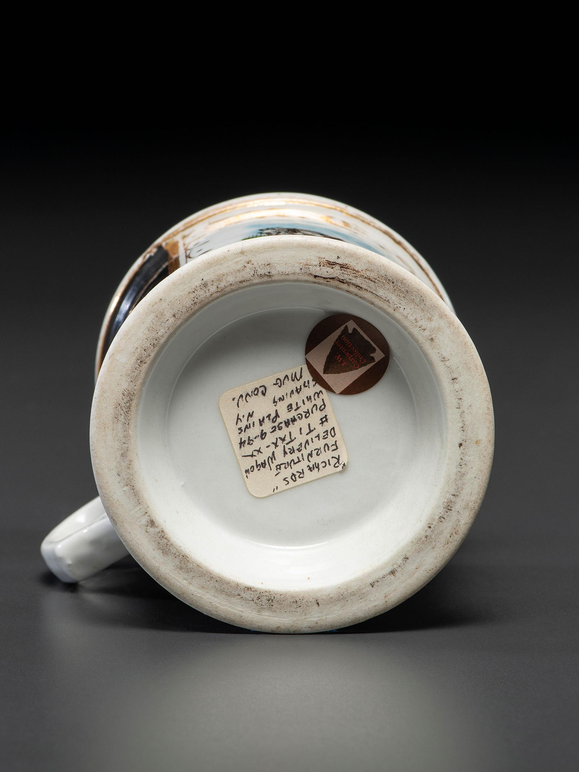 A Furniture Deliveryman's Porcelain Occupational Shaving Mug