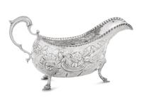 An Irish Georgian Silver Sauce Boat