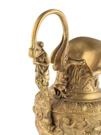 A Neoclassical Style Gilt Bronze Ewer
