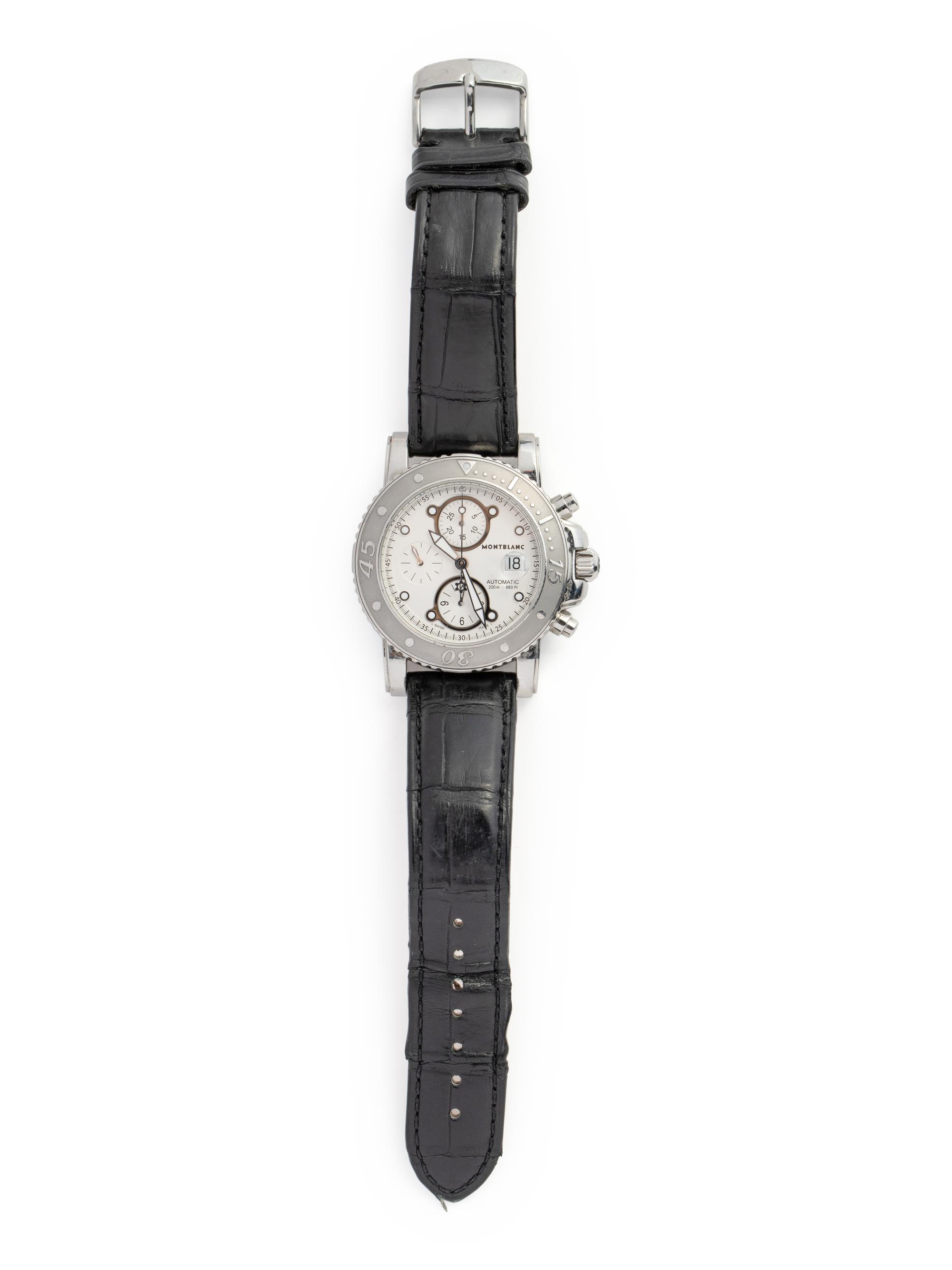 MONTBLANC, REF. 7179 STAINLESS STEEL CHRONOGRAPH WRISTWATCH