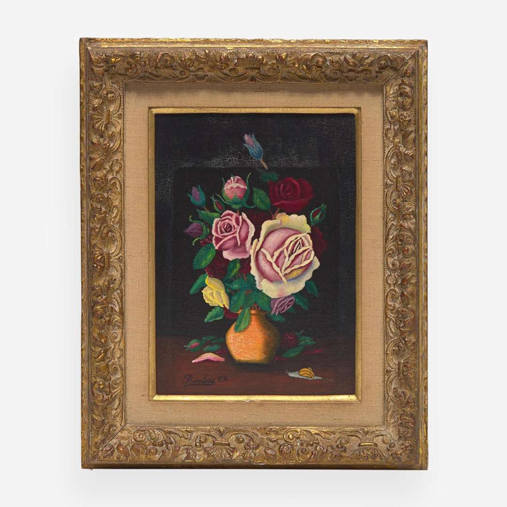 Camille Bombois (French, 1883-1970) Bouquet de Roses dans un Vase