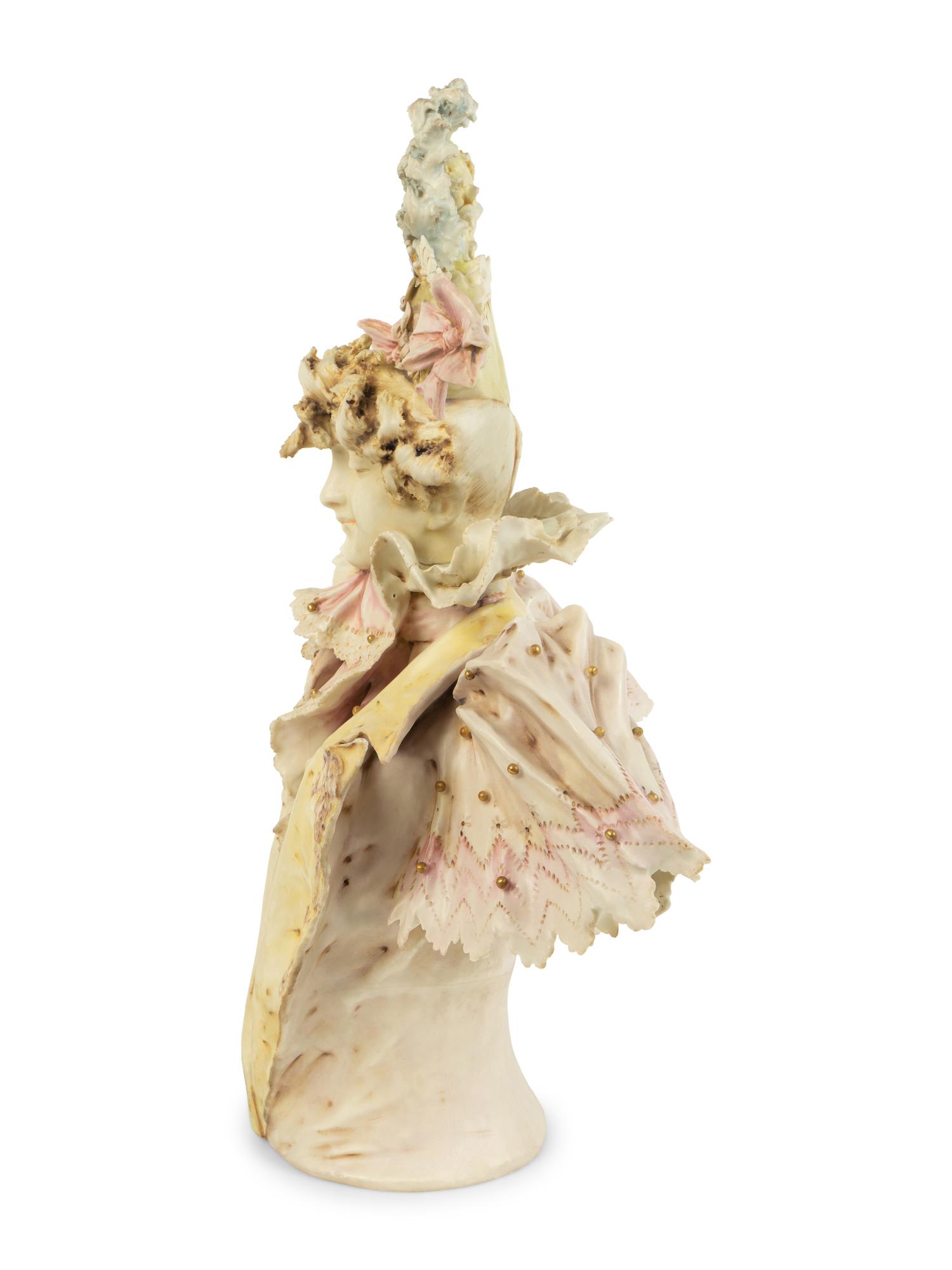 A Teplitz Pottery Bust — EARLY 20TH CENTURY