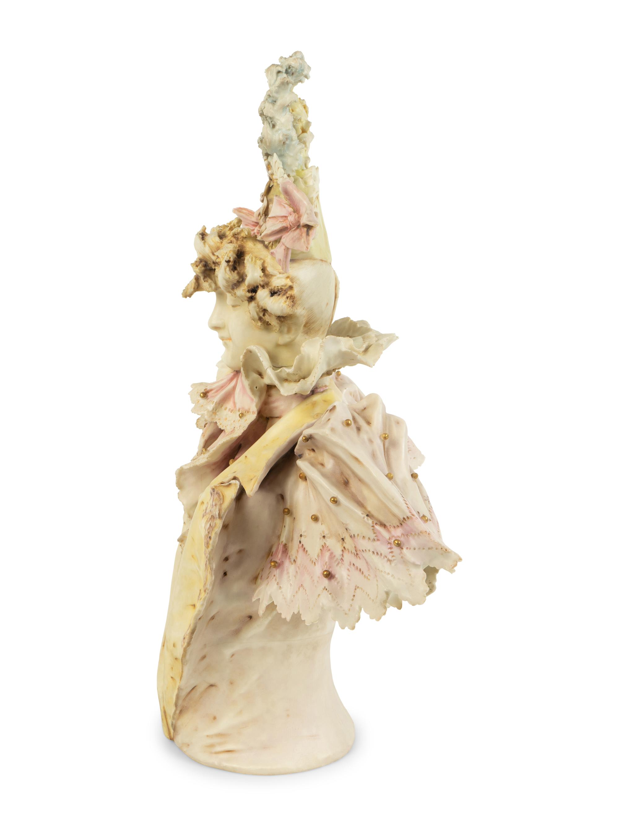 A Teplitz Pottery Bust — EARLY 20TH CENTURY