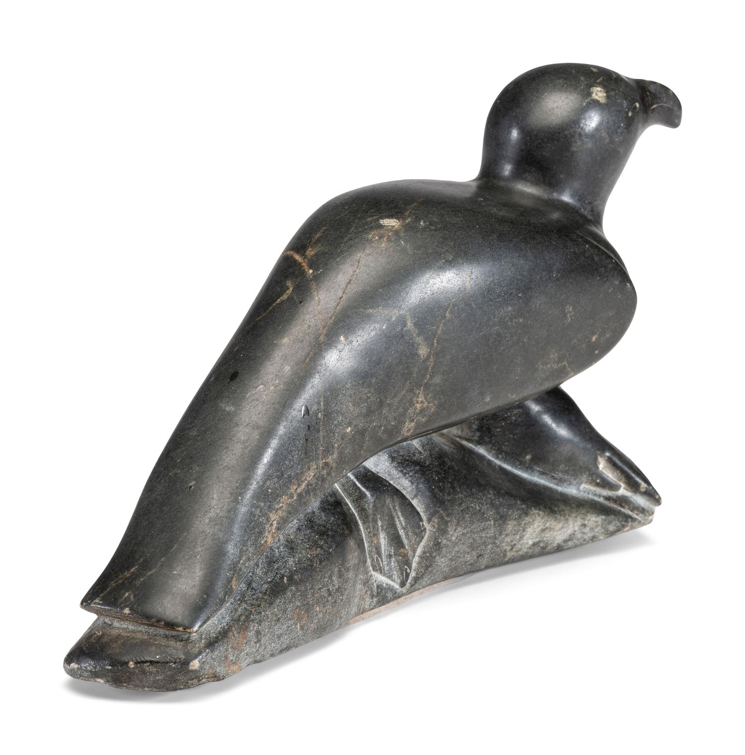 Inuit Soapstone Sculpture, of a Bird and Seal