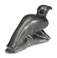 Inuit Soapstone Sculpture, of a Bird and Seal