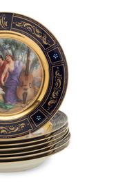 Seven Vienna Style Porcelain Articles