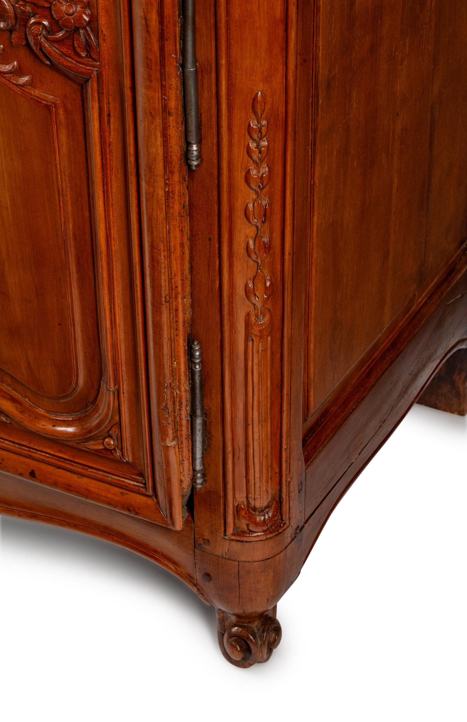 A Louis XV Provincial Walnut Buffet a Deux Corps — SECOND HALF 18TH CENTURY