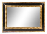 An Italian Painted and Gilt Mirror Height 40 1/2 x width 58 3/4 inches. — 19TH CENTURY