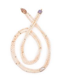 Double-Strand Necklace with 14k Gold