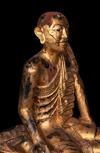 A Pair of Buddhist Monks in Adoration
