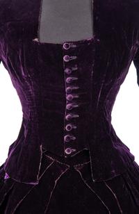 Two-Piece Silk Velvet Dress, 1880s