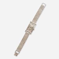 A 14K White Gold Hamilton Watch