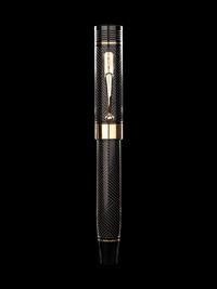 Conway Stewart: Churchill-Ebonite and Gilt Trim Limited Edition Ballpoint Pen