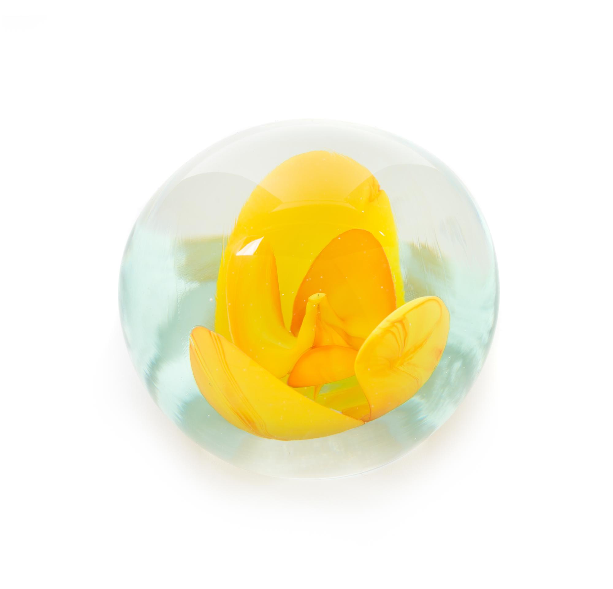 Dominick Labino, (American, 1910-1987), Tulip paperweight, 1973