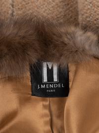 J. Mendel Wool Coat and Skirt Ensemble Trimmed with Sable Fur, 1990-2000s