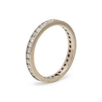 Pair of Diamond and White Gold Eternity Bands