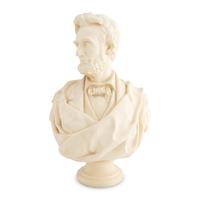 Thomas Dow Jones (American, 1811-1881) Bust of Abraham Lincoln "from life" plaster