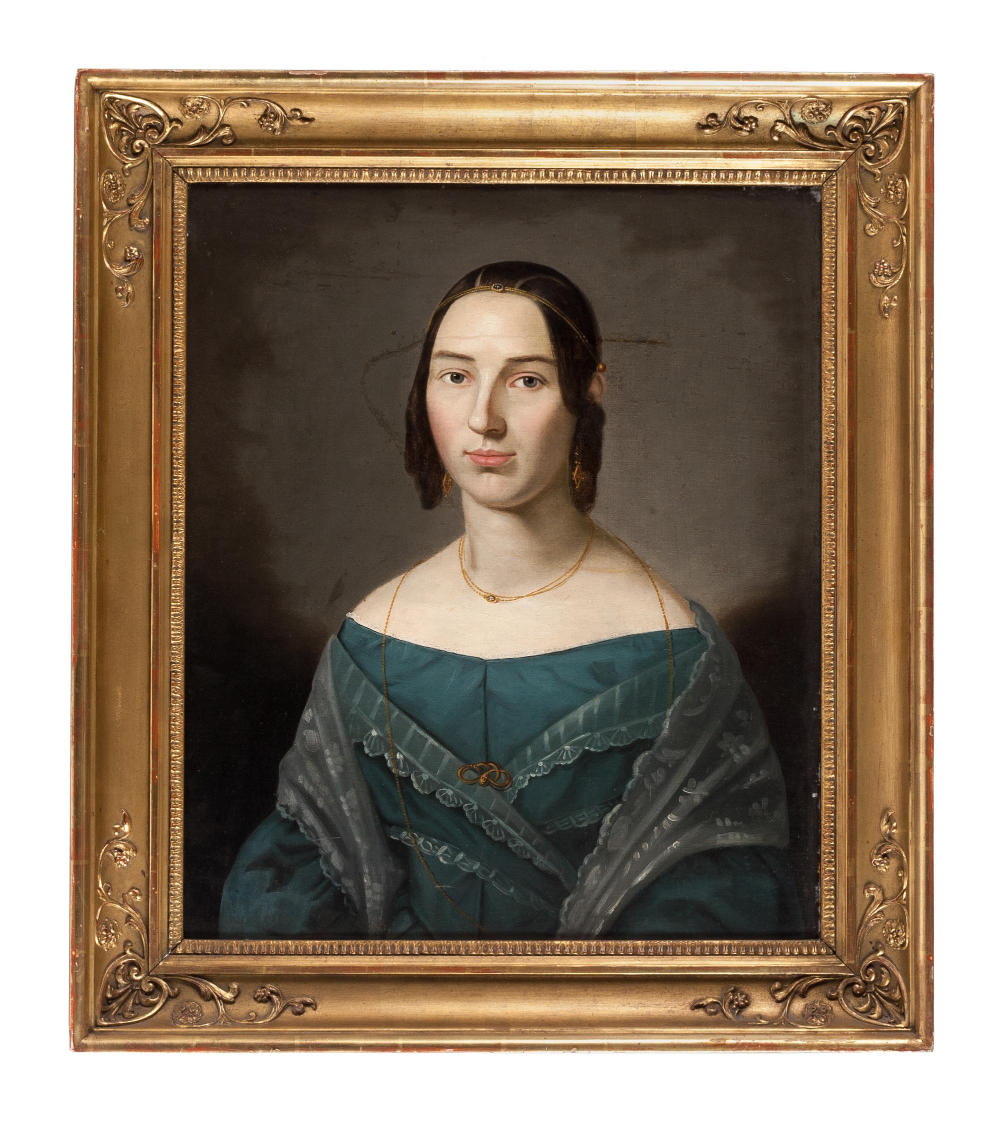 Artist Unknown, (American, Early 19th Century), Portraits of a Man and a Lady (two works)