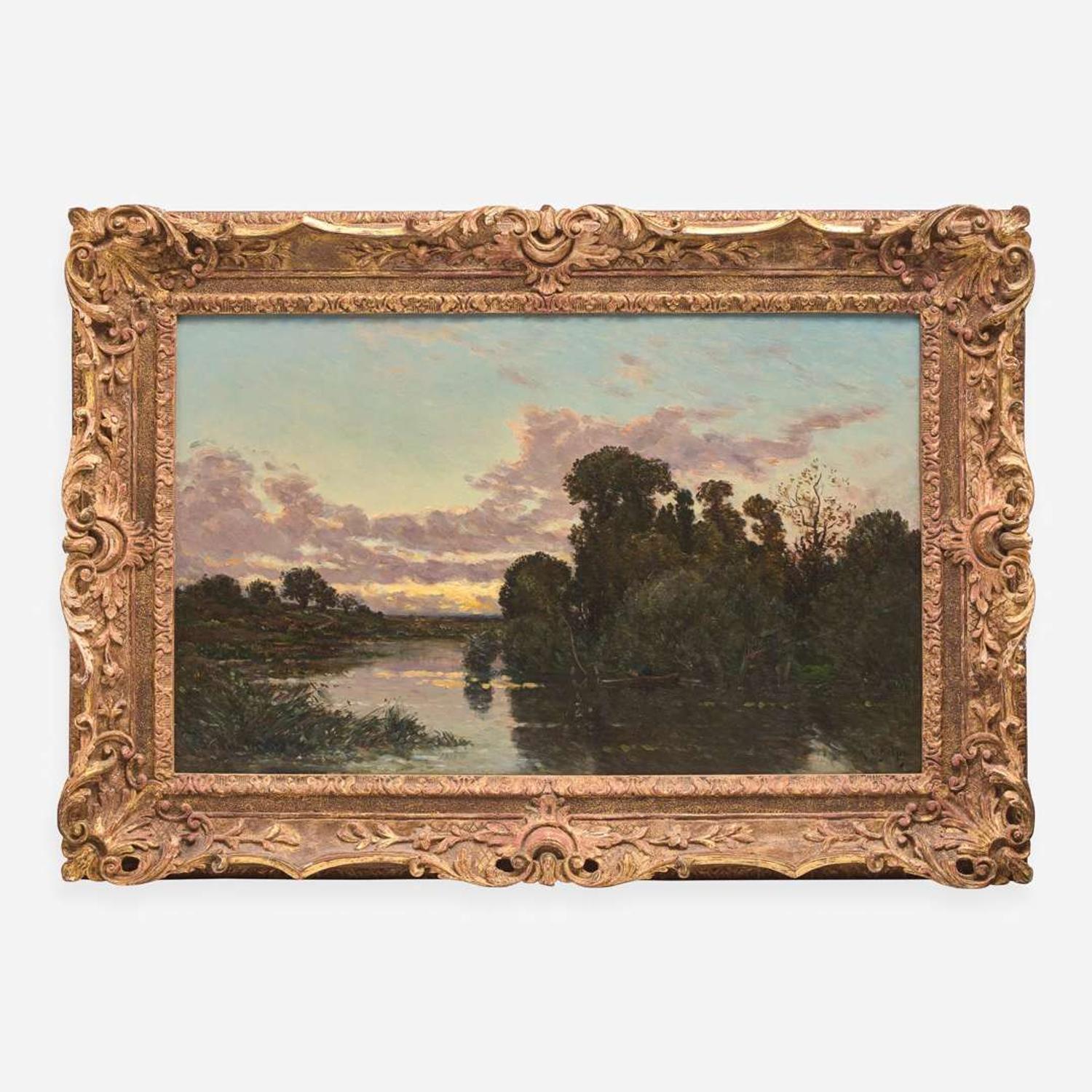 Hippolyte Camille Delpy (French, 1842–1910) River Landscape
