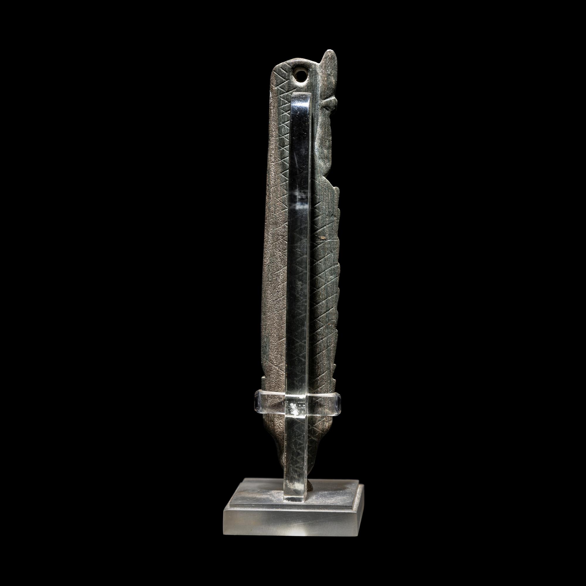 A Parthian or Roman Flint Carved Knife Handle