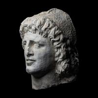 A Roman Marble Head of a Dioscuri