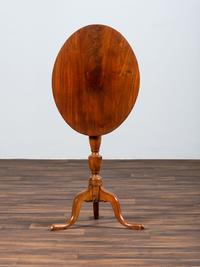 A Federal Carved Mahogany Tilt-Top Candlestand