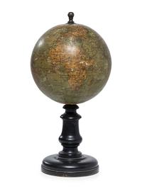 A French Papier Mache Table Globe