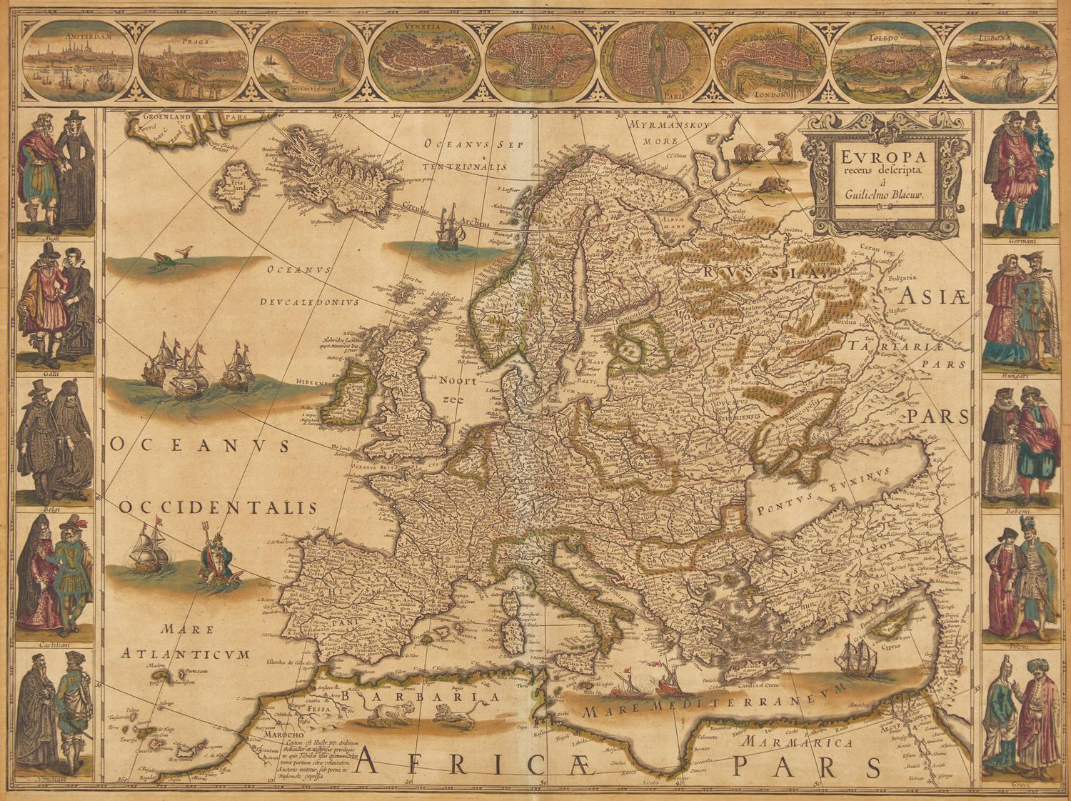 [Maps & Atlases] Blaeu, Willem. Europa recens descripta