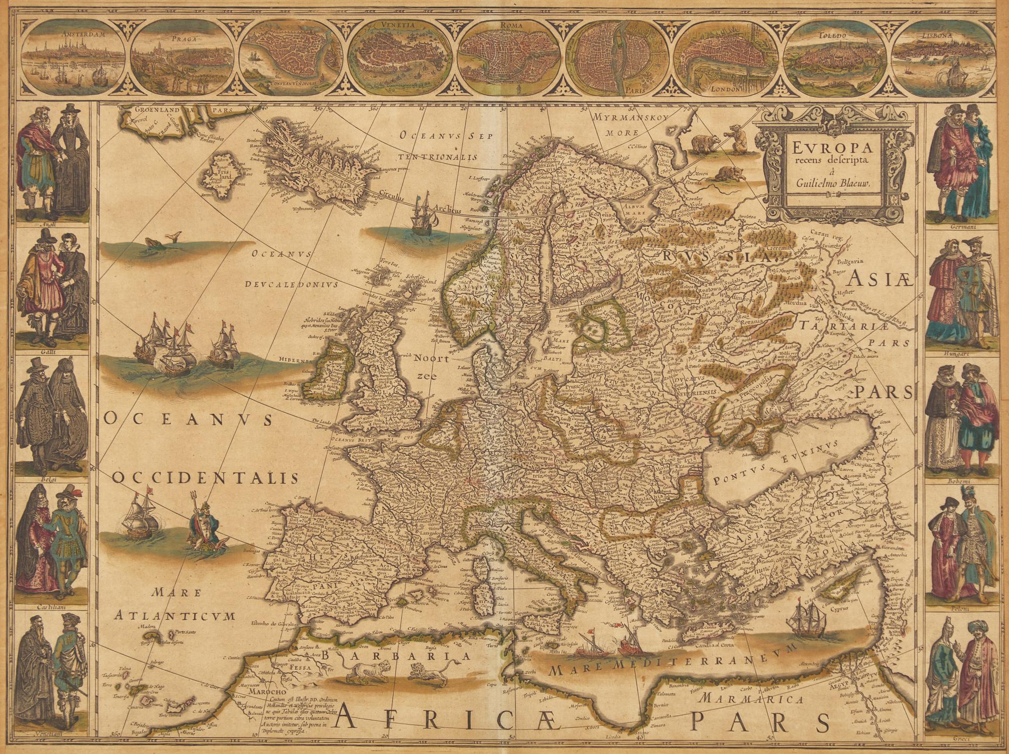 [Maps & Atlases] Blaeu, Willem. Europa recens descripta