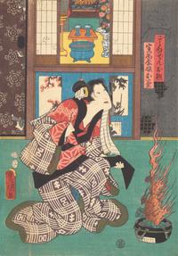 Kunisada (Toyokuni III, Japanese 1786-1864) Four Unframed Woodblock Triptychs