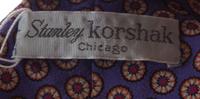 A Stanley Korshak Purple Silk Print Dress,