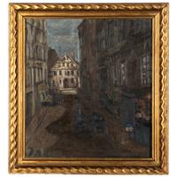 Artist Unknown 20th Century — European Street Scene