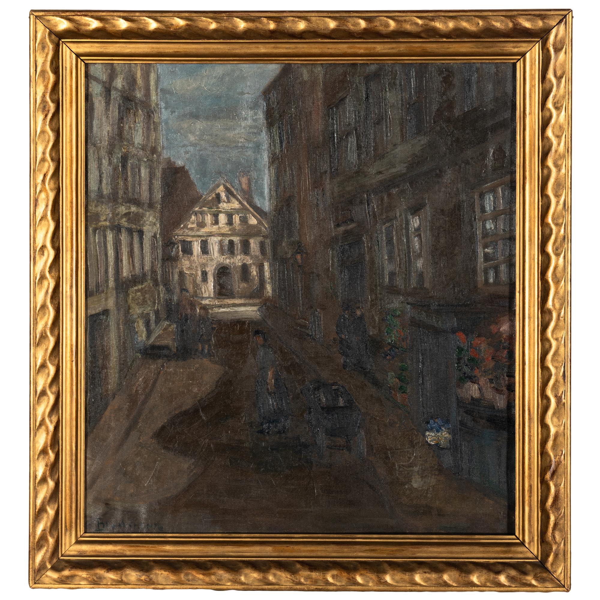 Artist Unknown 20th Century — European Street Scene