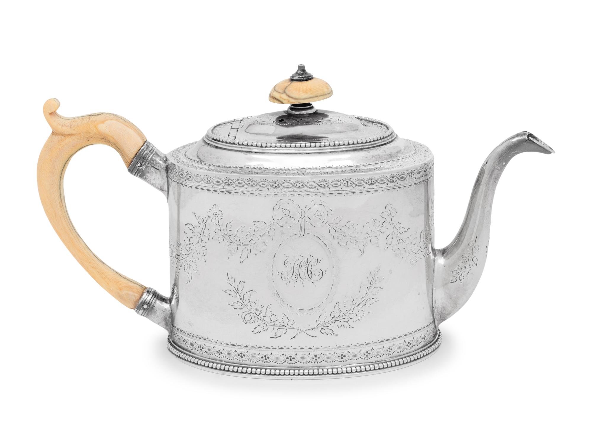 A Hester Bateman Silver Teapot