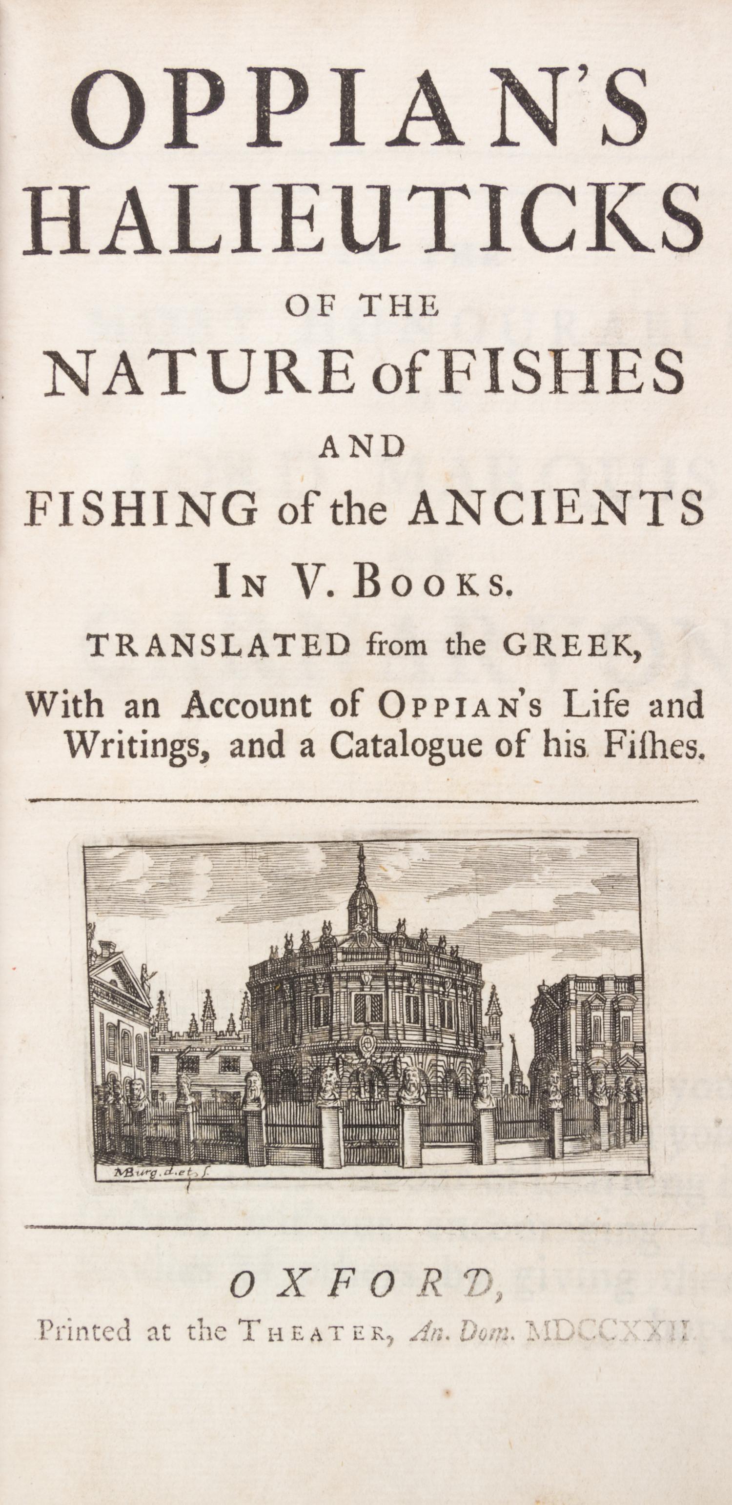 (FISHING, POETRY) A group of two books of poetry about fishing.