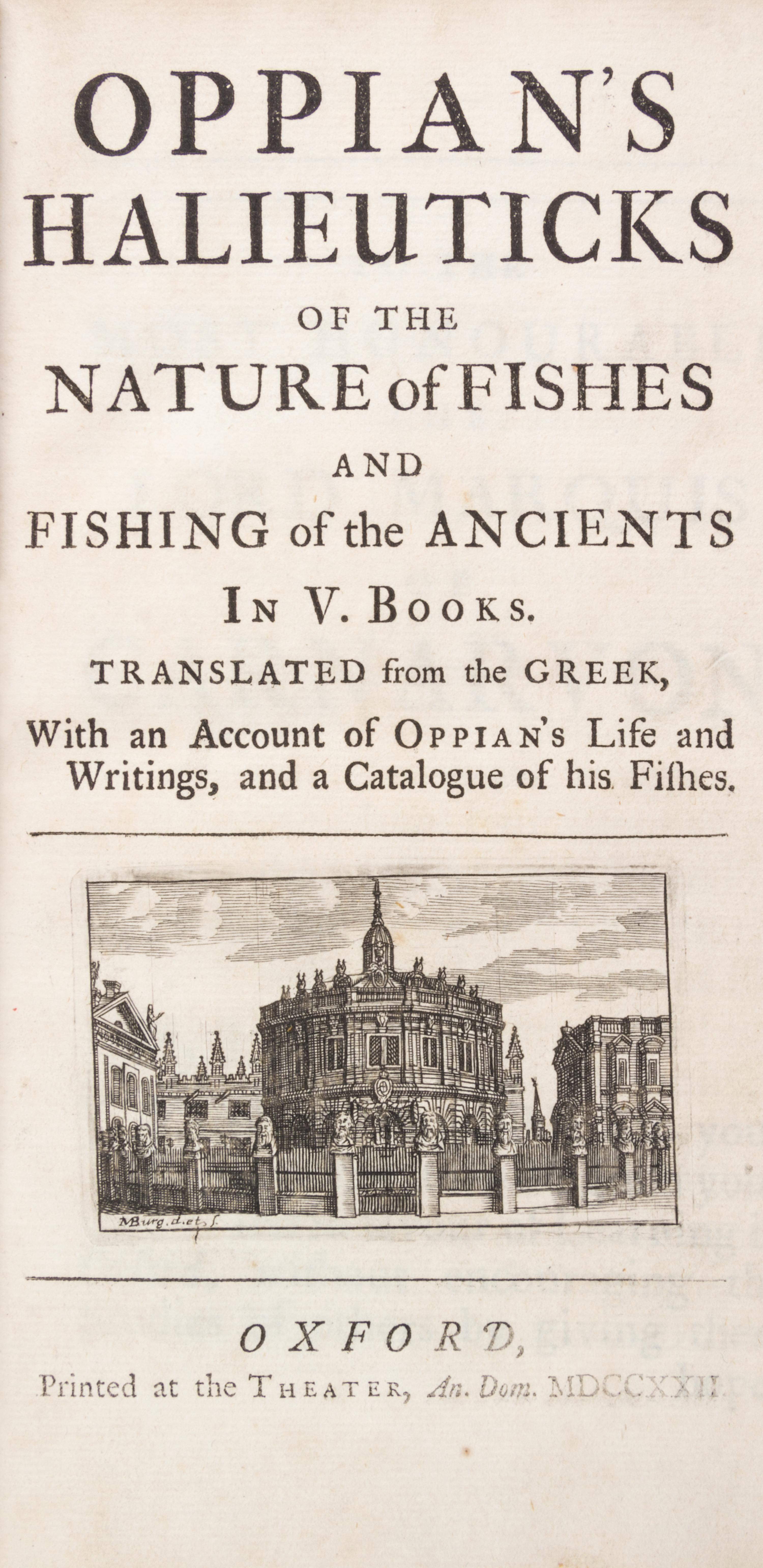 (FISHING, POETRY) A group of two books of poetry about fishing.