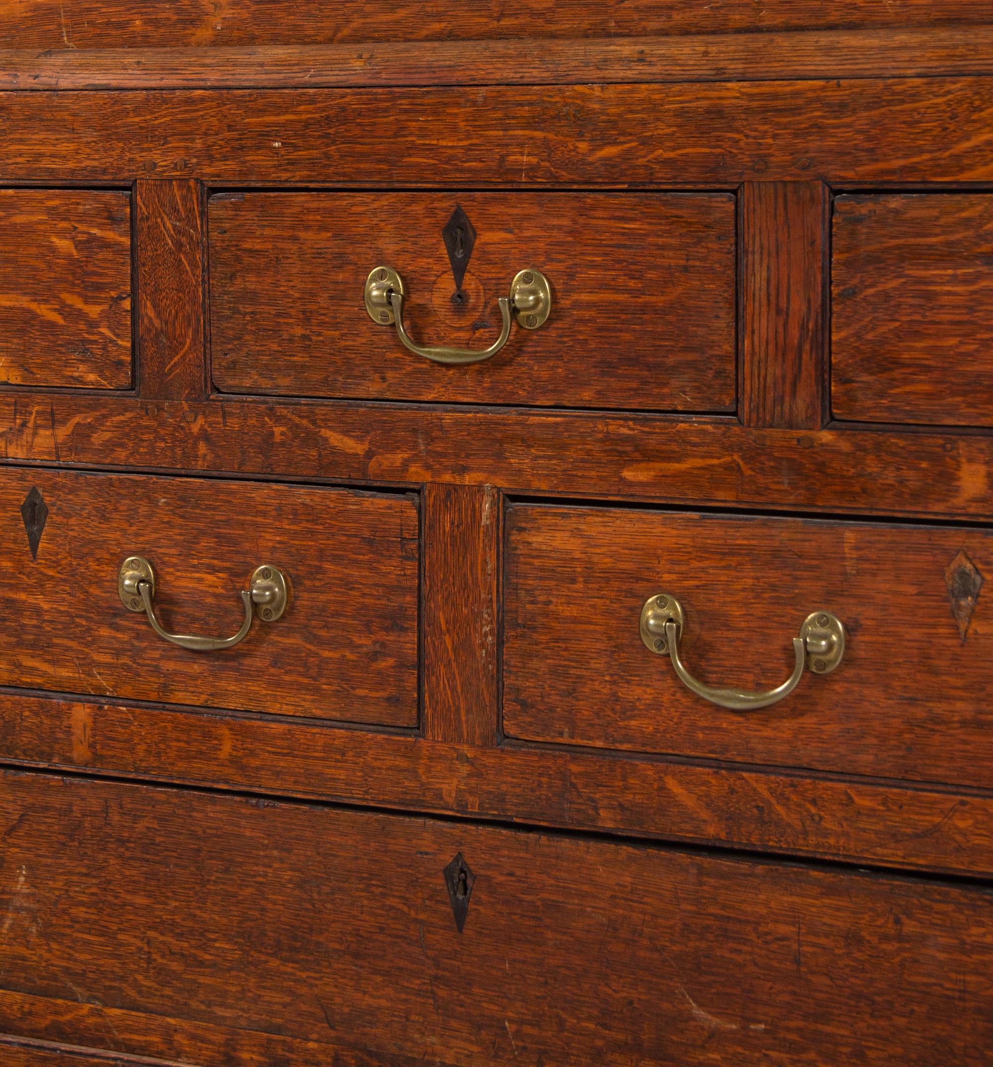An English Oak Linen Press