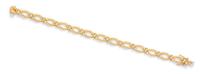 An 18 Karat Yellow Gold Textured Link Bracelet, Tiffany & Co., French, Circa 1991, 12.20 dwts.