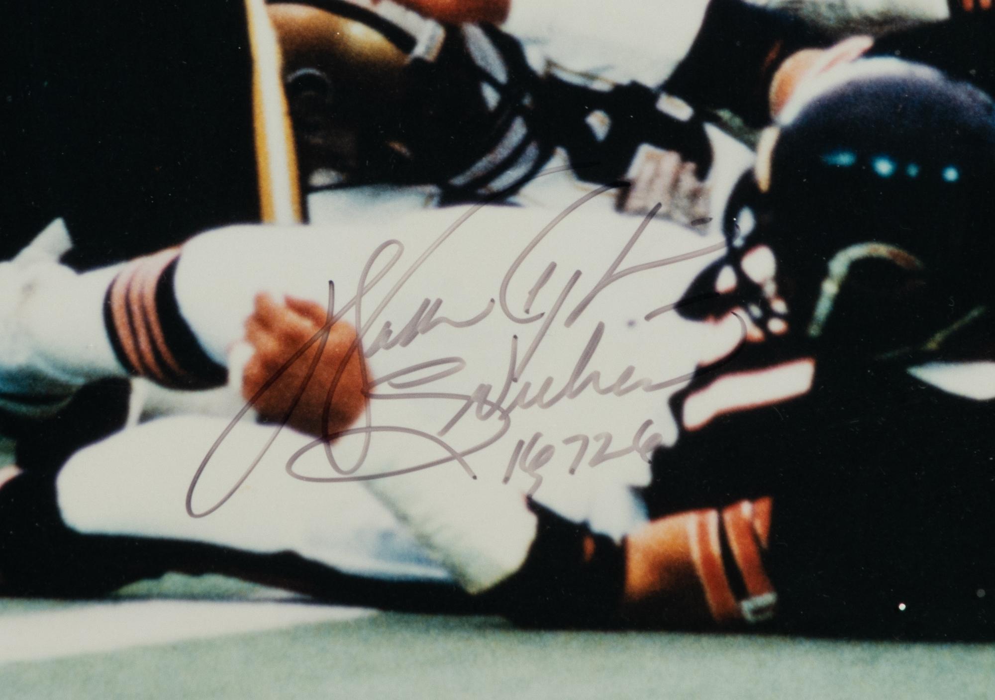 An Exceptional Walter Payton Signed Autograph Photo With Inscriptions (Beckett Authentication Services BAS Certified),