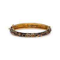 JACK GUTSCHNEIDER, ENAMEL AND DIAMOND BANGLE BRACELET