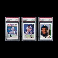 A Collection of Baseball Rookie Cards Including 1989 Upper Deck Ken Griffey Jr. (PSA 8 NM-MT)