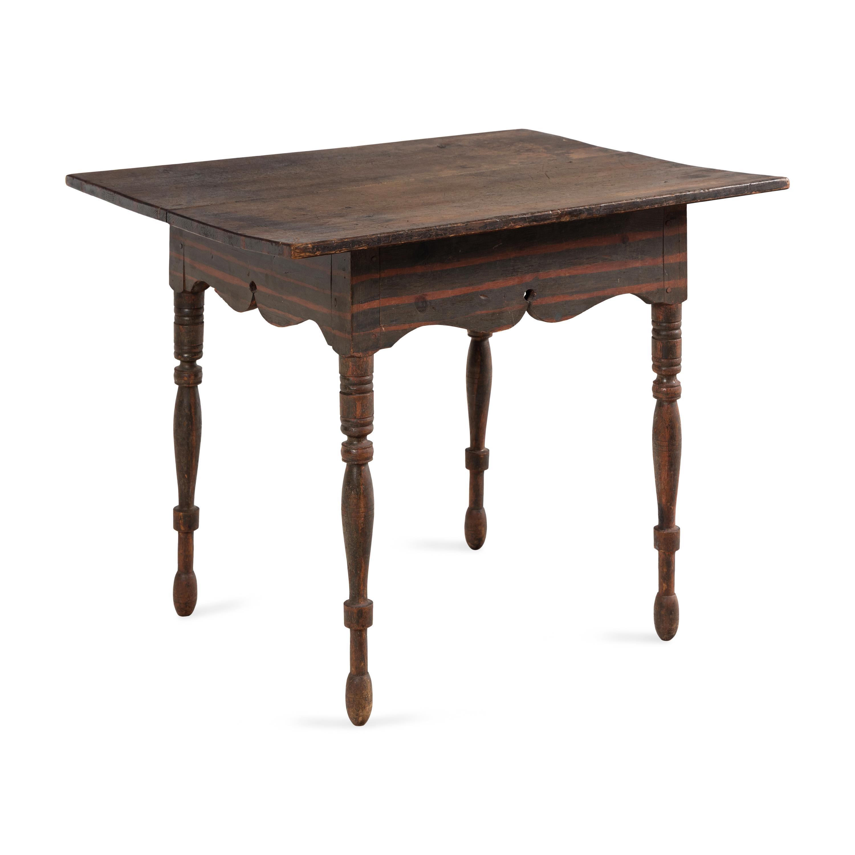 A Painted and Grained Tea Table